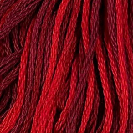 Valdani 6 Stranded variegated Embroidery Thread Vibrant Reds