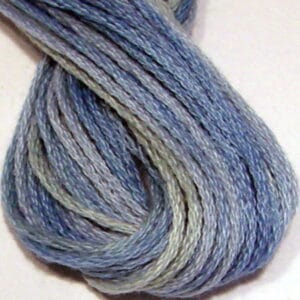Valdani 6 Stranded Variegated Embroidery Thread Summer Sky