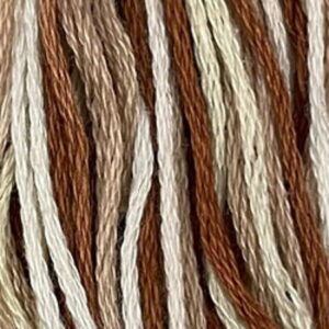 valdani 6 Stranded Variegated Embroidery Thread Cappuccino