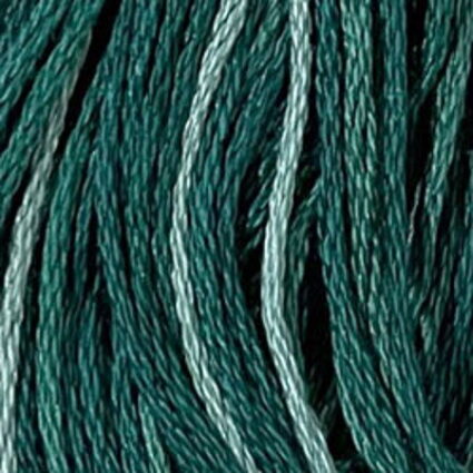 Valdani 6 Stranded Variegated Embroidery thread Caribbean Blue