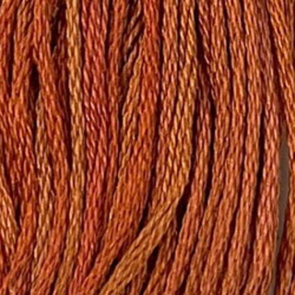 Valdani 6 Stranded Variegated Embroidery Thread Cinnamon Swirl