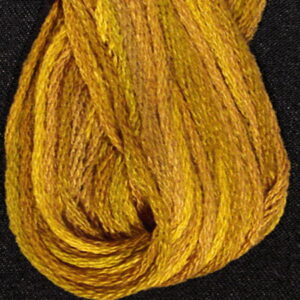 Valdani 6 Stranded Shaded Embroidery Floss Tarnished Gold