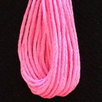 Valdani 6 Ply Embroidery Thread Solid Colour Pink Peony