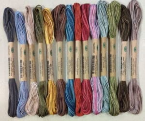 Valdani 6 Stranded Variegated Embroidery Floss 1114 skeins for Lynette Anderson Seaside Town