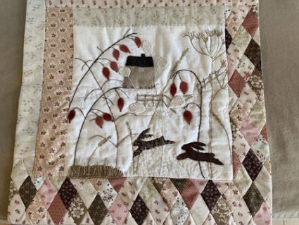 Willow and Hare Rosehip Quilt Pattern by Becky De'Ath