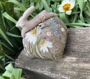 Willow and Hare Four Seasons pincushion by Becky De'ath