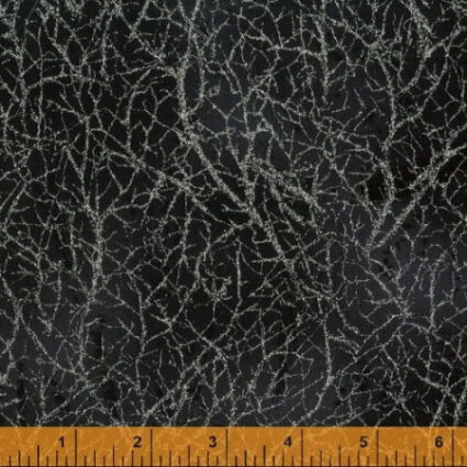 Windham Fabrics Diamond Dust Glitter fabric Black