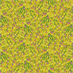 Windham fabrics Huckleberry Chartreuse by Sally Kelly