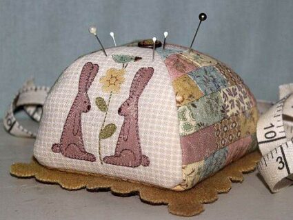 The Birdhouse Ma Bunny Pincushion Pattern by Natalie Bird