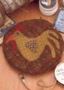 Hatched and Patched Chickadee Pin Cushion Pattern