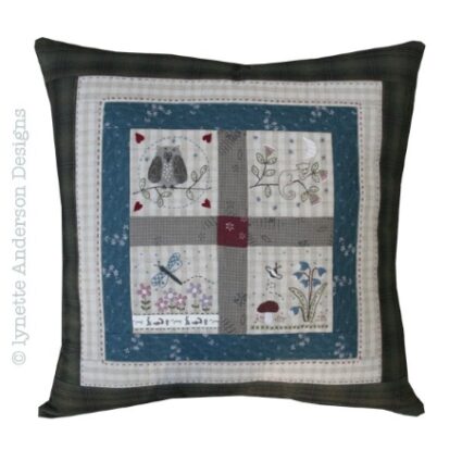 Lynette anderson Forest Friends Cushion Pattern and fabric