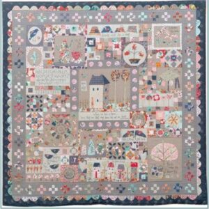 hatched and Patched Where we love is home quilt Pattern by Anni Downs