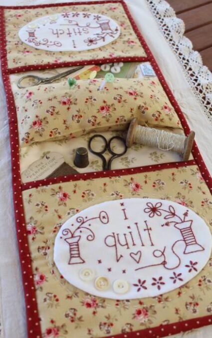 Gail Pan I stitch I quilt Armchair Caddy pattern