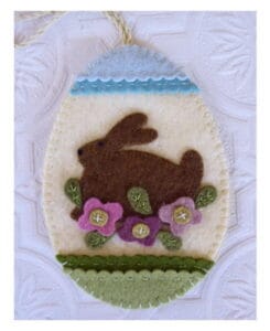 Marg Low Easter Felt Bunny Ornament Pattern