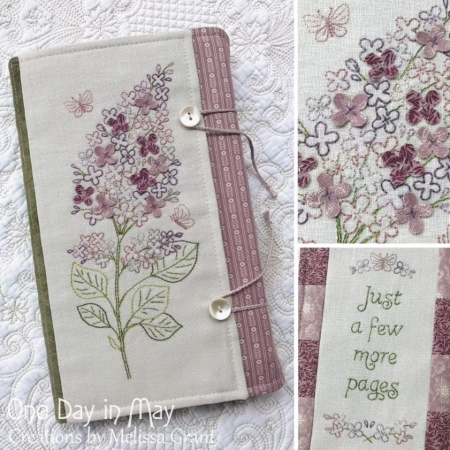 one day in May Sweet Lilac book wrap