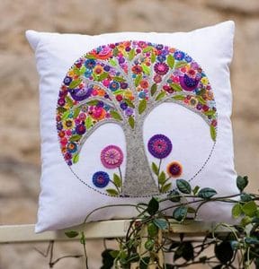 Flying Fish Mini Tree of Life Cushion Pattern