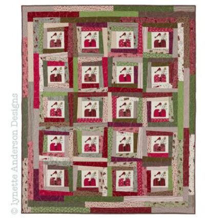Lynette Anderson Wonky Santa Christmas Quilt Pattern
